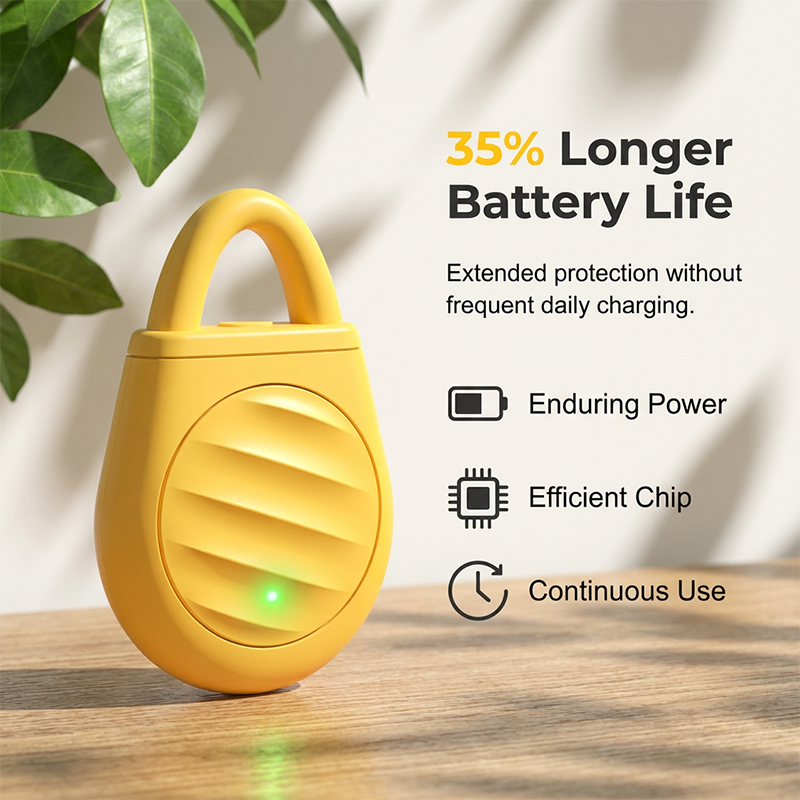 💥【LIMITED TIME 50% OFF】🔥 Ultrasonische Vogel- & Muggenverjager | 3 Instelbare Frequenties (Buiten/Binnen/Slaap) | 90mAh Batterij | Type-C Opladen | Draagbaar met Lus | Zwart/Wit/Geel