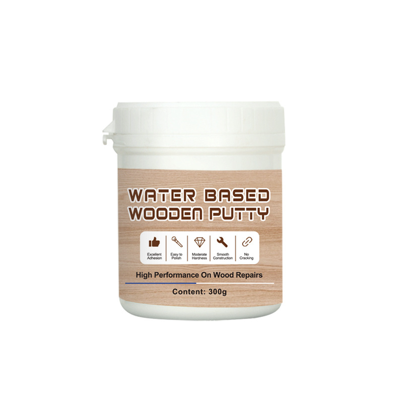 Watergedragen houtplamuur 300 g – Witte vulpasta voor kast- en houtreparaties