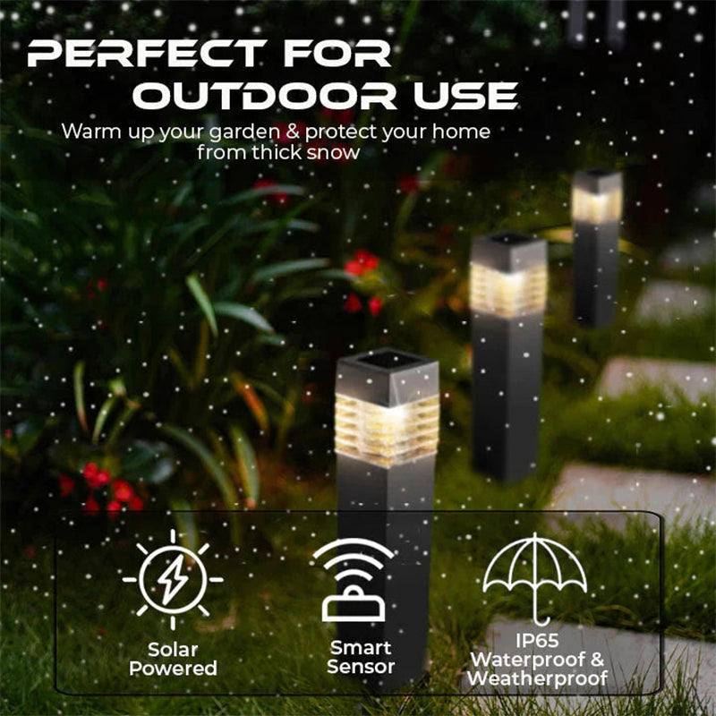 ☀️ NU 50% KORTING! 💡 Op zonne-energie werkende ontdooilamp – Slimme temperatuursensor, milieuvriendelijk, draadloos en weerbestendig – Smelt sneeuw tot 5 meter 🌨️