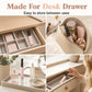 🔥 Draadloze Verwarmde Ponyschaar | Snel Gladmaken | Zachte Warmte, Geen Hitteschade | Compact & Draagbaar | Roségoud/Parelwit | Must-Have voor Drukke Ochtenden 💇‍♀️