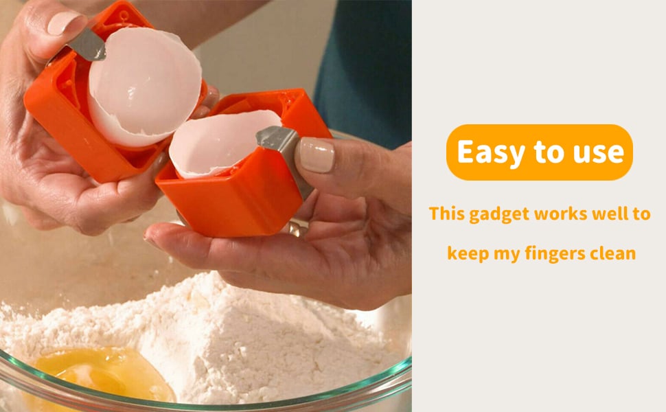 🍳【1+1 GRATIS】Snelle Eierbreker – Eieren Openen met Één Hand | Geen Schaalresten | Voor Bakken, Koken & Dagelijks Gebruik