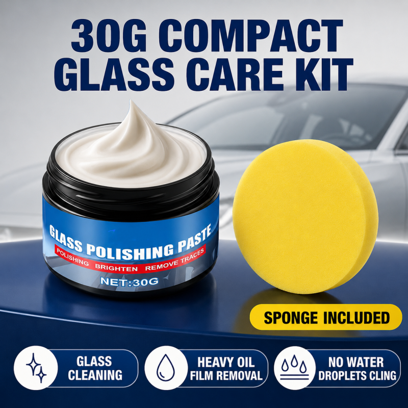 🚗💎 50% KORTING! Alsof je een gummetje voor je voorruit hebt dat oliefilm, waas en schittering in 1 veeg wegpoetst! Kraakhelder zicht, regen parelt eraf – rijden alsof je net een nieuwe ruit hebt.