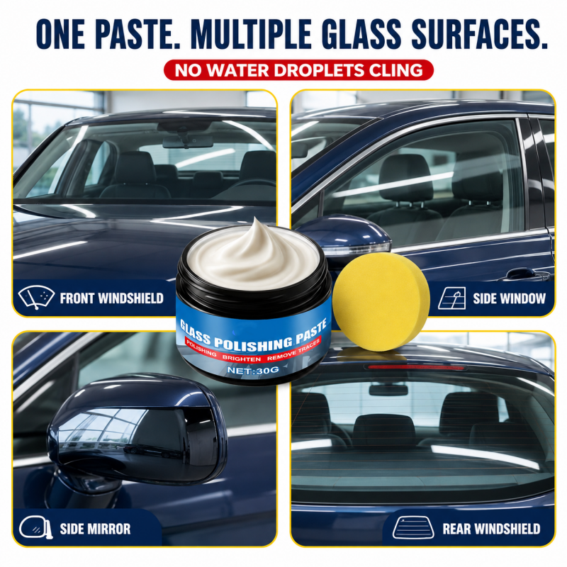 🚗💎 50% KORTING! Alsof je een gummetje voor je voorruit hebt dat oliefilm, waas en schittering in 1 veeg wegpoetst! Kraakhelder zicht, regen parelt eraf – rijden alsof je net een nieuwe ruit hebt.