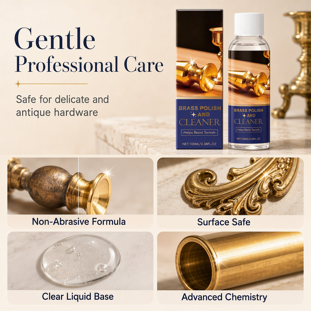 ✨ Professionele Messing Polijstmiddel & Reiniger– Herstelt de Glans van Metalen Oppervlakken ✨