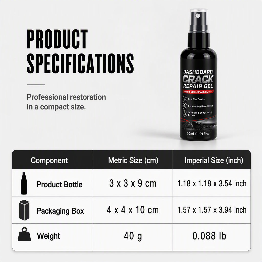✨ Professionele Auto Dashboard Reparatiegel – Herstel Scheuren & Beschadigingen Eenvoudig Zelf ✨