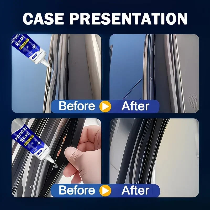 🚗NU 50% KORTING! Auto Deur Rubber Afdichtingslijm – 2-in-1 Afdichten & Hechten Automotive Reparatielijm, Herstelt Rubber Strip Gaten, Scheuren & Los Trim voor Auto Interieur Onderdelen