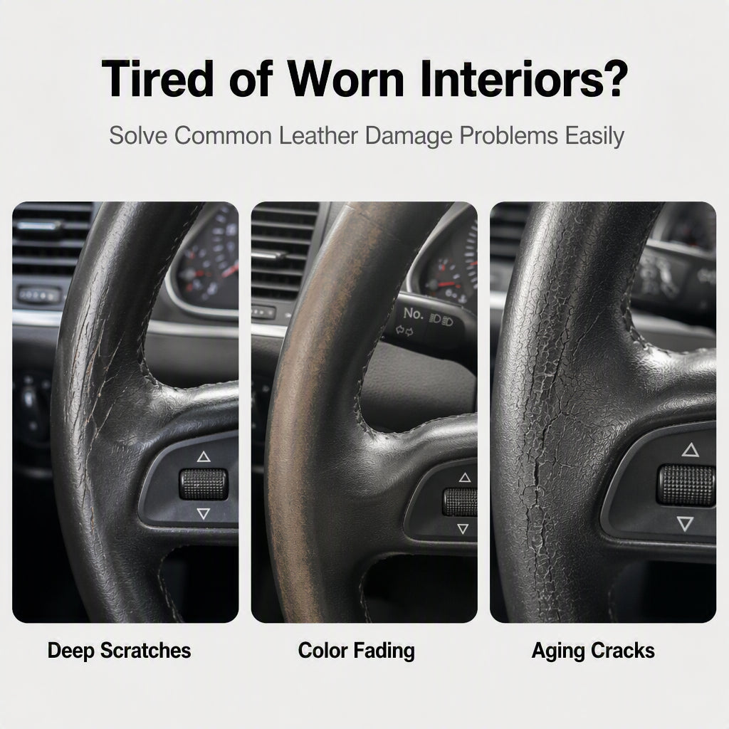 🔥 Multifunctionele Auto Interieur Reparatiepasta – Watergebaseerde Was met Diepe Kleurherstel – Ideaal voor Leder, Kunststof & Dashboard Krassen 🚗🛡️