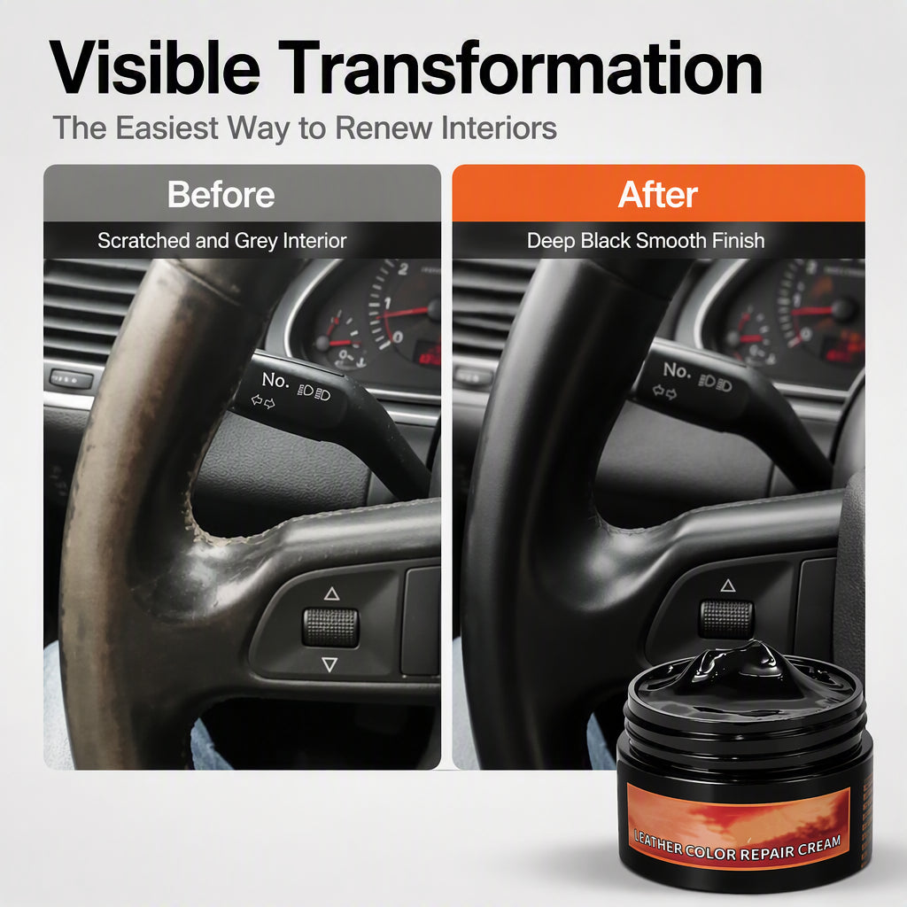 🔥 Multifunctionele Auto Interieur Reparatiepasta – Watergebaseerde Was met Diepe Kleurherstel – Ideaal voor Leder, Kunststof & Dashboard Krassen 🚗🛡️