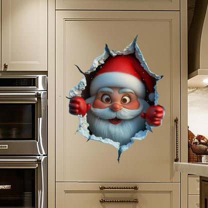 🎅✨ Kerstuitverkoop! 50% korting – 🏠⛄ 3D-muursticker, 1 minuut feestsfeer zonder boren of lijmresten!