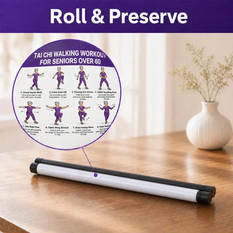 📢📢49% KORTING!! ⏰Tai Chi Beweegposter voor Senioren