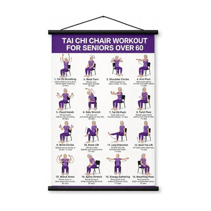 📢📢49% KORTING!! ⏰Tai Chi Beweegposter voor Senioren