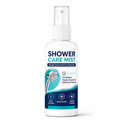 Snelwerkende douche-ontkalkerspray