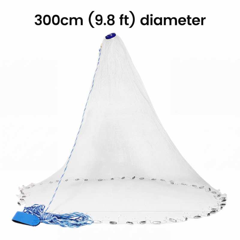💥🎣 Vang meer vis met minder moeite! Dit premium werpnet gooi je perfect open, zinkt als een baksteen en is gebouwd voor zoet én zout water. 50% KORTING – 16.800+ vissers gingen je voor!