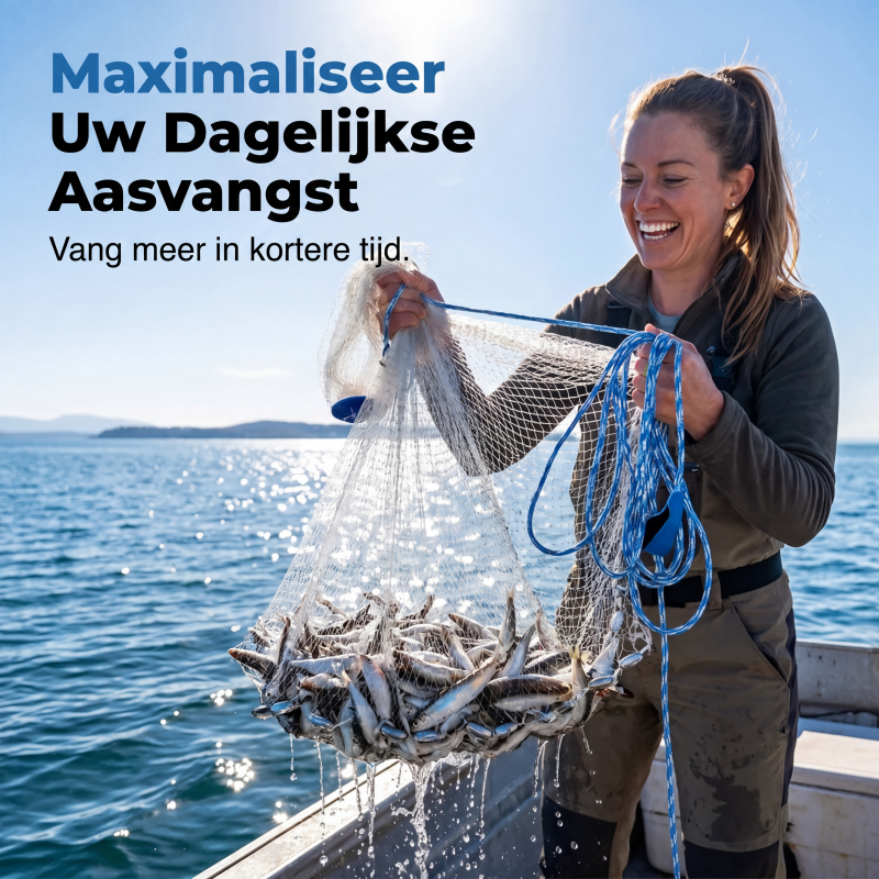 🎣 TIJDELIJK 63% KORTING! Werpnet voor Zoet & Zout Water – Snel Zinkend, Makkelijk te Werpen & Gemaakt voor Regelmatig Gebruik | 16.800+ Verkocht