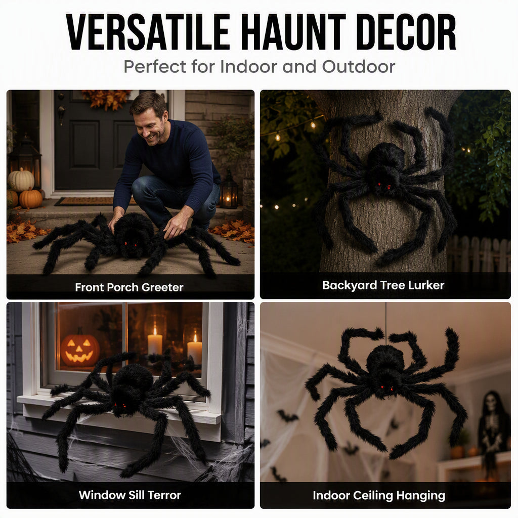 🔥 50% korting!👻🕷️  Gigantische Halloween Spin voor Tuin & Huis – Creëer Direct een Griezelige Halloween-Sfeer | Verschillende Kleuren naar Keuze 🎃