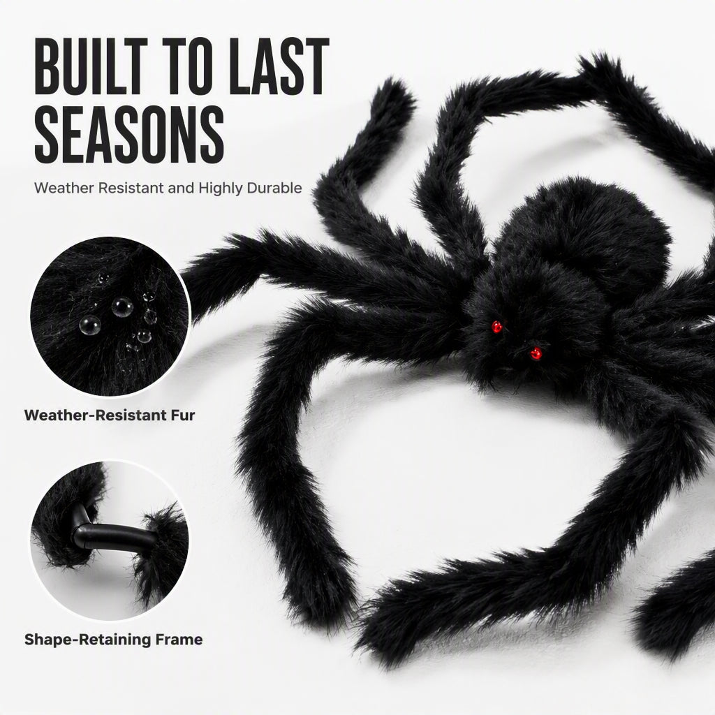 🔥 50% korting!👻🕷️  Gigantische Halloween Spin voor Tuin & Huis – Creëer Direct een Griezelige Halloween-Sfeer | Verschillende Kleuren naar Keuze 🎃