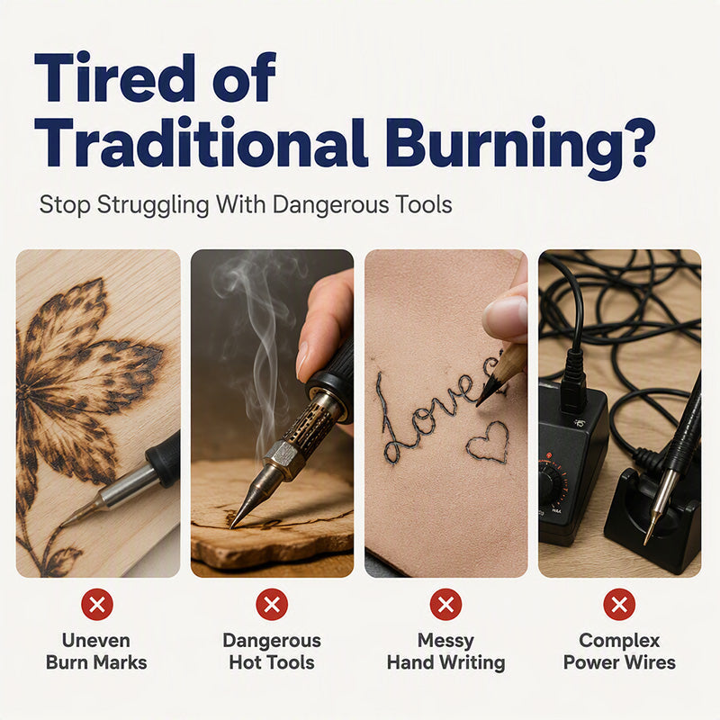 🔥🎨 50% KORTING! Brand hout als een pro zonder brander – deze hittegeactiveerde pasta tovert elke sjabloon om in een diep, blijvend brandpatroon. Met hete lucht, geen gedoe!