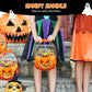 🔁 Herbruikbare Halloween Pompoenzakjes – Stevige, Doorzichtige Cadeautasjes voor Snoep, Goodies en Feestartikelen 🎁🕷️