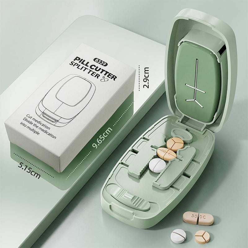 💊✨ NU 50% KORTING! Draagbare Pillensnijder met Opbergdoosje – Eenvoudig & Nauwkeurig Splitsen | Compact voor Thuis & Onderweg