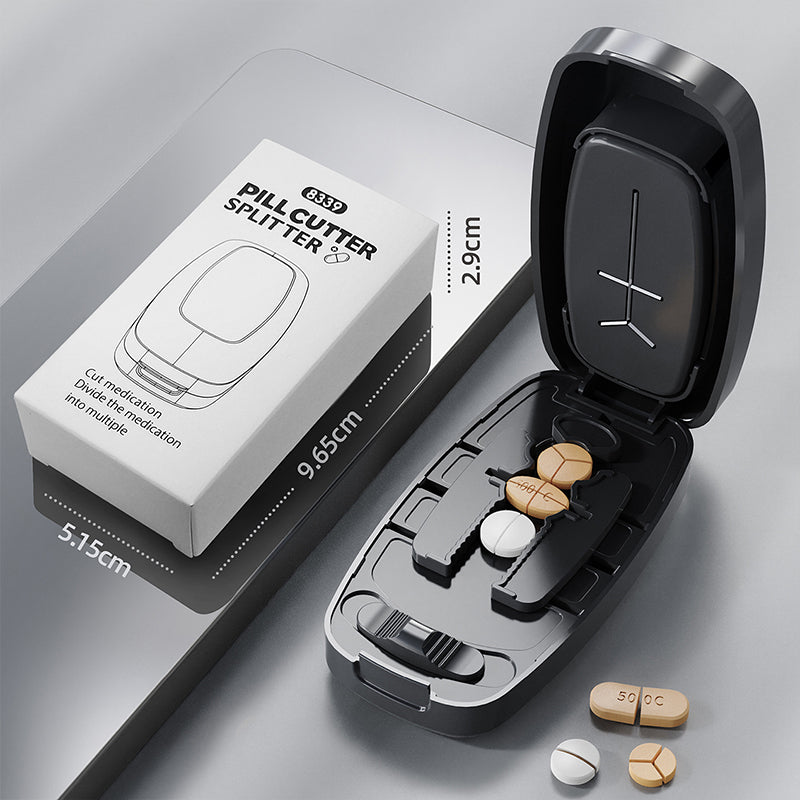 💊✨ NU 50% KORTING! Draagbare Pillensnijder met Opbergdoosje – Eenvoudig & Nauwkeurig Splitsen | Compact voor Thuis & Onderweg