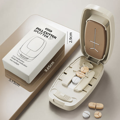 💊✨ NU 50% KORTING! Draagbare Pillensnijder met Opbergdoosje – Eenvoudig & Nauwkeurig Splitsen | Compact voor Thuis & Onderweg