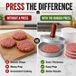 Burgerpers met Houten Handvat