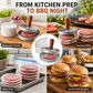 Burgerpers met Houten Handvat