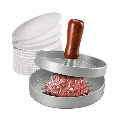 Burgerpers met Houten Handvat