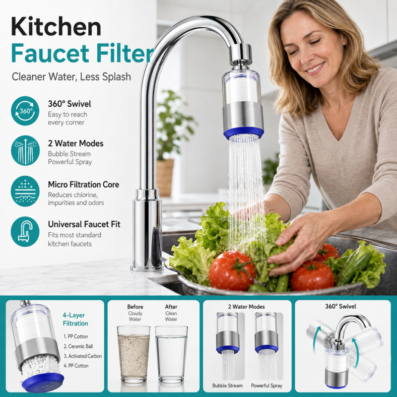 🥳AANBIEDING! 360° Draaibaar Keukenkraan Filter💧✨