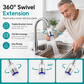 🥳AANBIEDING! 360° Draaibaar Keukenkraan Filter💧✨