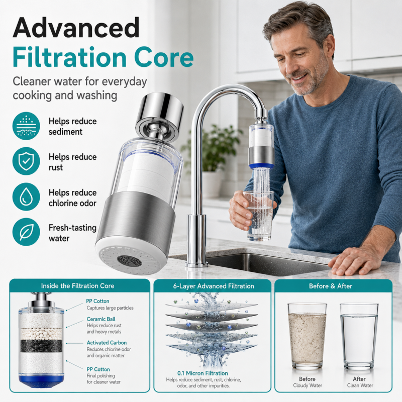 🥳AANBIEDING! 360° Draaibaar Keukenkraan Filter💧✨