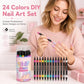 💅 50% korting! 12-kleurige dual-tip nagelstiften – fijne punt & kwastpunt, 24 levendige kleuren, langhoudend & snel drogend. Creëer salonwaardige nagelkunst thuis! ✨🎨