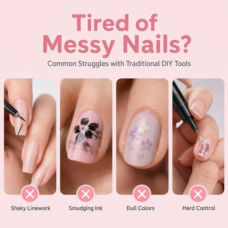 💅 50% korting! 12-kleurige dual-tip nagelstiften – fijne punt & kwastpunt, 24 levendige kleuren, langhoudend & snel drogend. Creëer salonwaardige nagelkunst thuis! ✨🎨