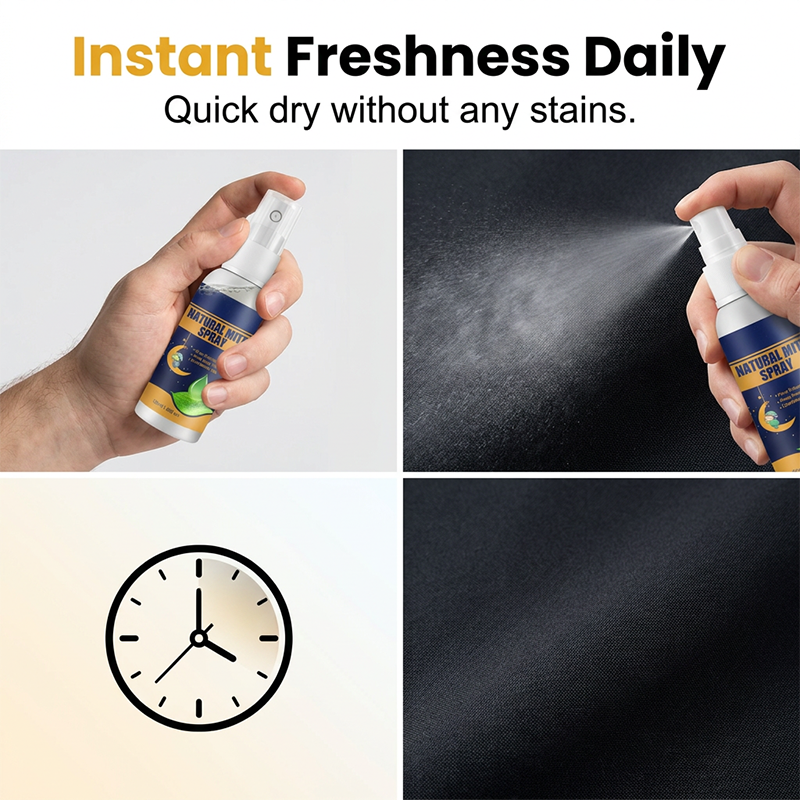 🌿🛏️ 50% KORTING! Stop met slapen met onzichtbare mijten! Deze plantaardige spray elimineert mijten op matras, kussen en bank – veilig voor gezin, zonder chemicaliën. Eén spray, frisse slaap!