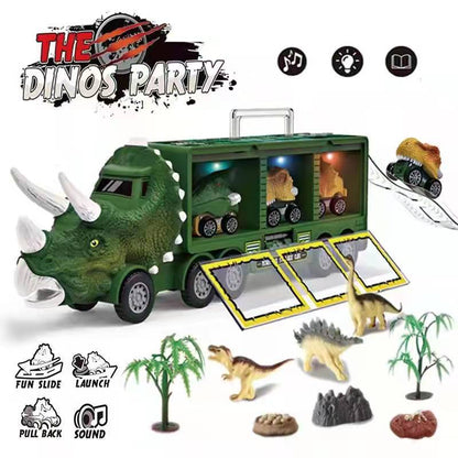 ⏰🎁Grote pre-kerst uitverkoop! Dinosaur Musical Transporter