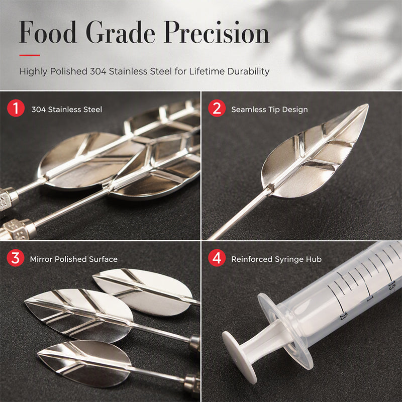 👨‍🍳 2+1 GRATIS! Professionele 3D Gelatine Art Tools – Hoogwaardige Malletjes en Spuiten voor een Perfect Resultaat bij Taarten en Desserts 🎂