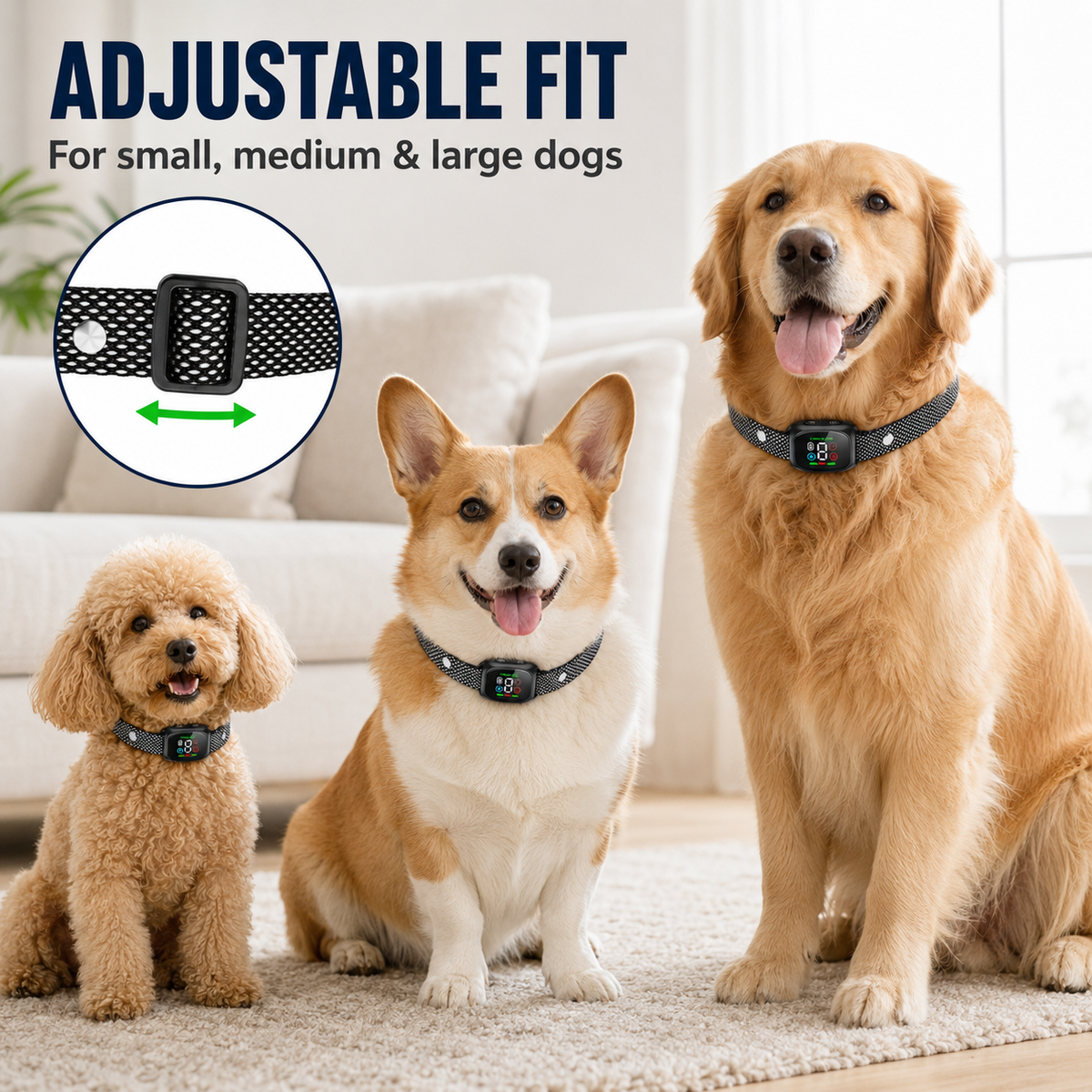 Slimme anti-blafhalsband voor honden
