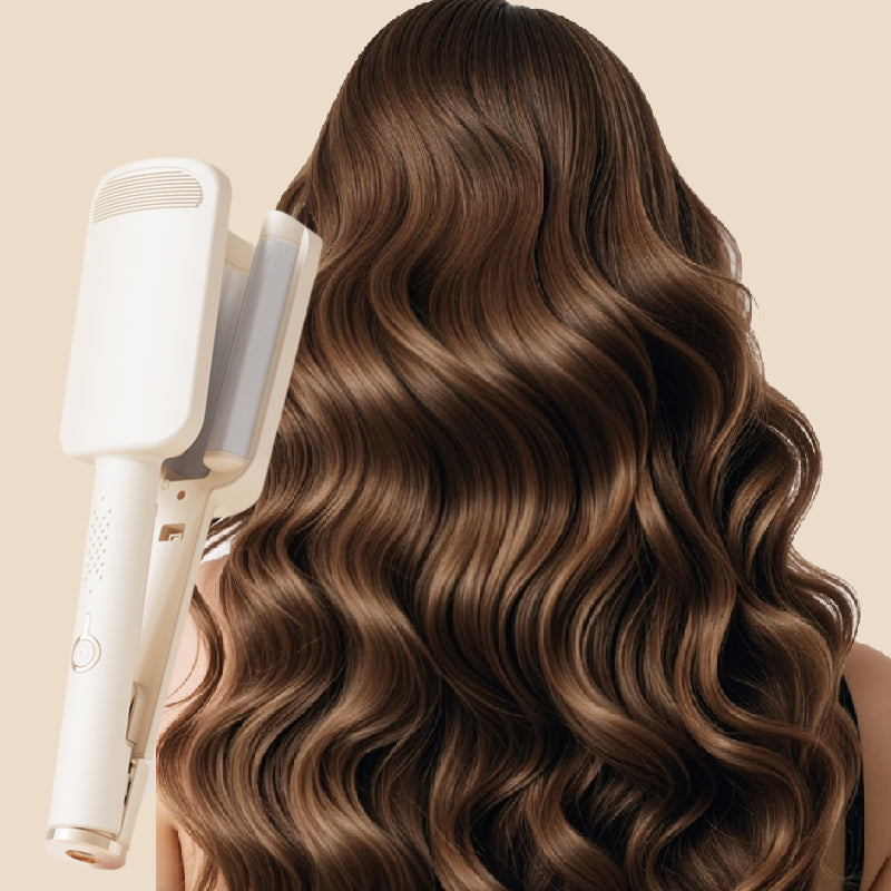 ✨ Golvende Krultang - Grote Veerkrachtige Krullen, 4 Verstelbare Warmtestanden & Negatieve Ionenverzorging - Salonkwaliteit Styling Thuis 💇‍♀️