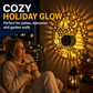 Decoratieve wandprojectielamp op zonne-energie voor buiten