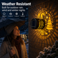 Decoratieve wandprojectielamp op zonne-energie voor buiten