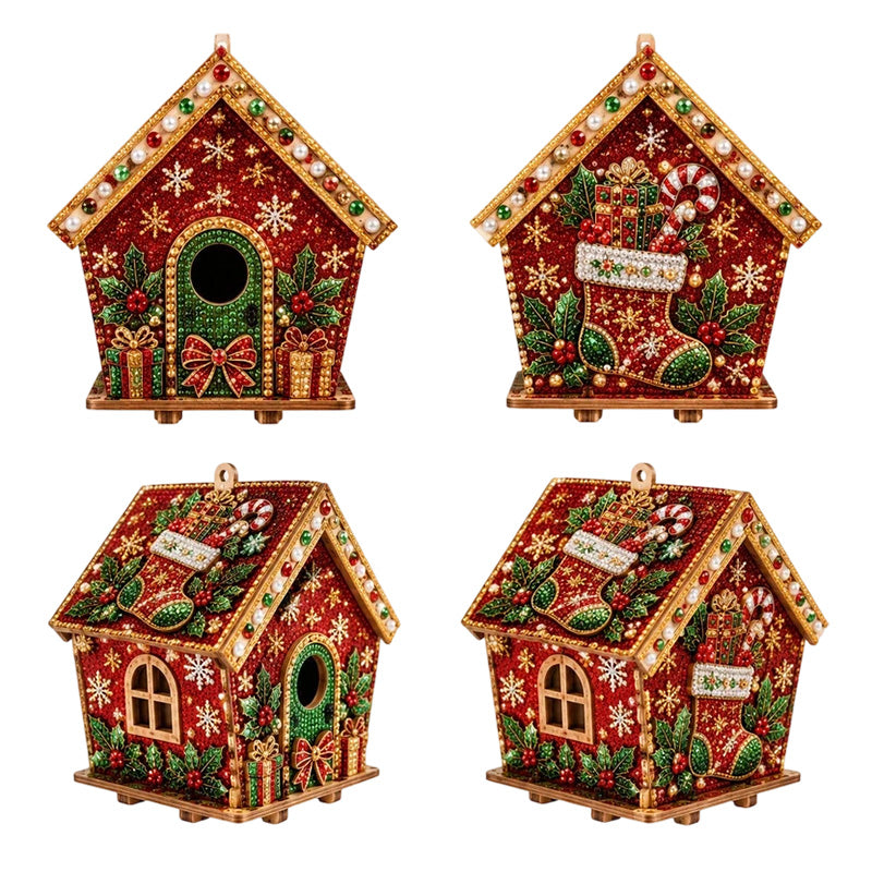 🎄 2+1 GRATIS – 3D Kerst Parel Schilderij DIY | Fonkelende 3D-Parels | Kies Zelf Je 3 Favoriete Designs