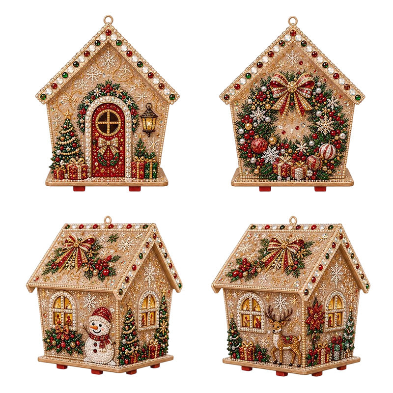 🎄 2+1 GRATIS – 3D Kerst Parel Schilderij DIY | Fonkelende 3D-Parels | Kies Zelf Je 3 Favoriete Designs