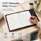 ❄️Zomerfresh 50% Korting!📅2027 Minimalistische A5 Dagplanner – 365 Dagen Agenda met PU-cover, Lay-Flat Binding en Schrijfvriendelijk Papier