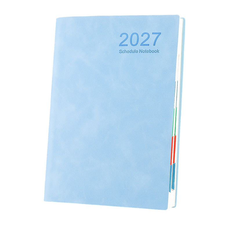 ❄️Zomerfresh 50% Korting!📅2027 Minimalistische A5 Dagplanner – 365 Dagen Agenda met PU-cover, Lay-Flat Binding en Schrijfvriendelijk Papier