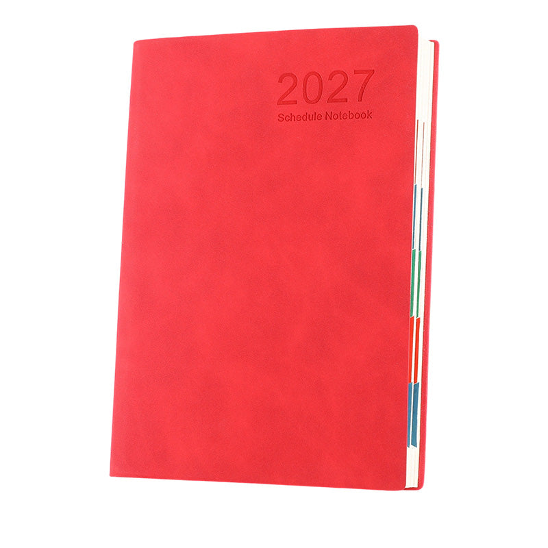 ❄️Zomerfresh 50% Korting!📅2027 Minimalistische A5 Dagplanner – 365 Dagen Agenda met PU-cover, Lay-Flat Binding en Schrijfvriendelijk Papier