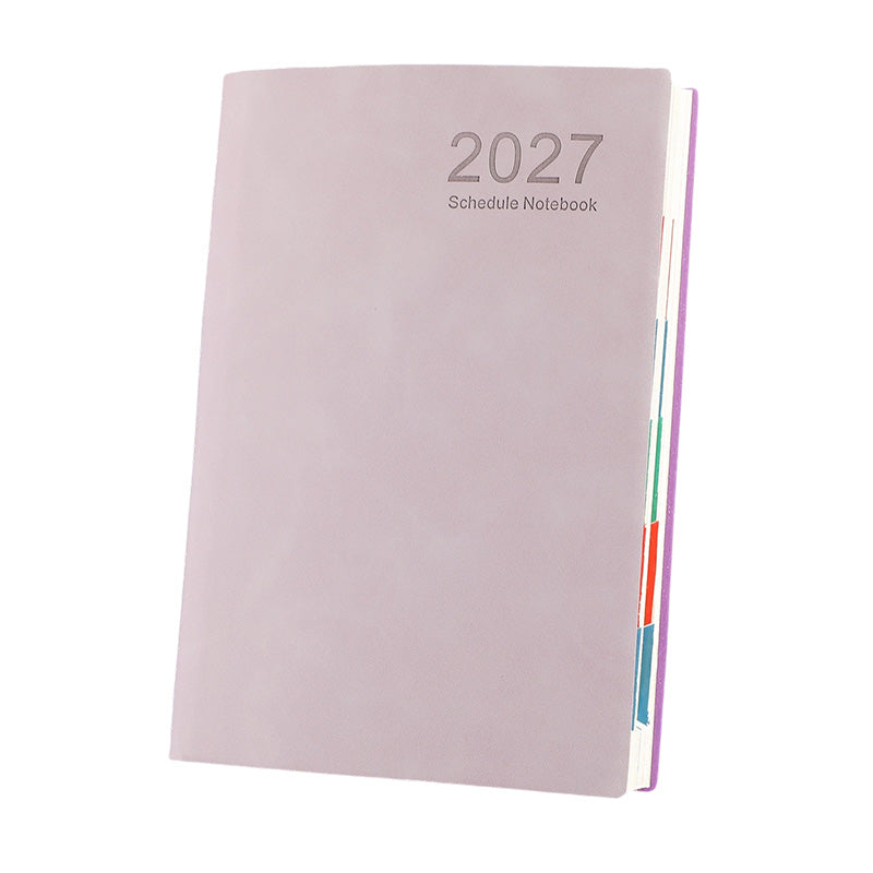 ❄️Zomerfresh 50% Korting!📅2027 Minimalistische A5 Dagplanner – 365 Dagen Agenda met PU-cover, Lay-Flat Binding en Schrijfvriendelijk Papier
