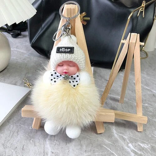 💥 Zachte pluche pop als sleutelhanger – schattig en knus accessoire voor tassen, sleutels en cadeaus
