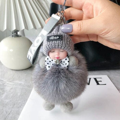 💥 Zachte pluche pop als sleutelhanger – schattig en knus accessoire voor tassen, sleutels en cadeaus