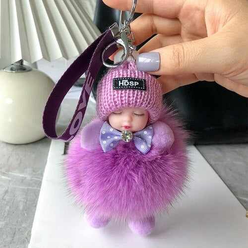 💥 Zachte pluche pop als sleutelhanger – schattig en knus accessoire voor tassen, sleutels en cadeaus