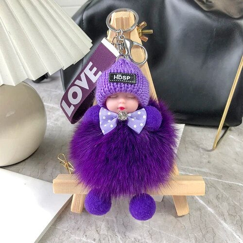 💥 Zachte pluche pop als sleutelhanger – schattig en knus accessoire voor tassen, sleutels en cadeaus